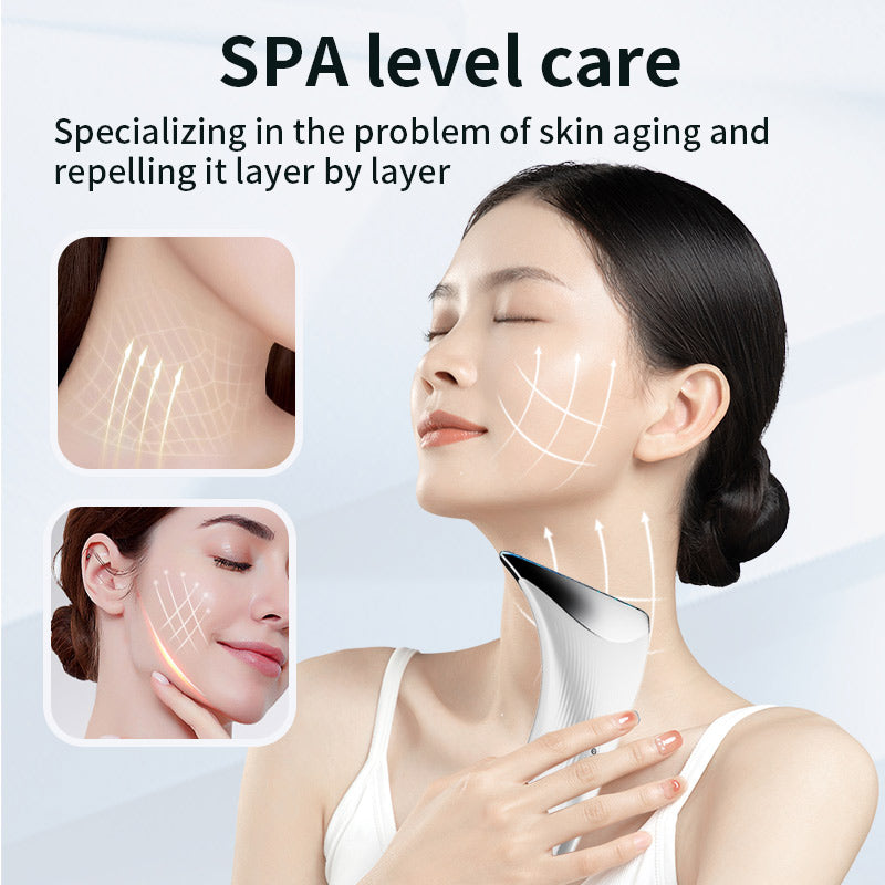 Facial & Neck Massager – EMS, Heat & LED