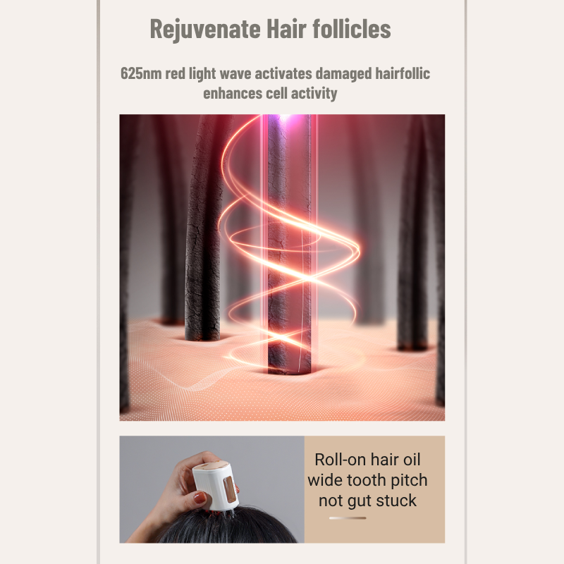 Multifunction Scalp Massager with Hair Oil Applicator