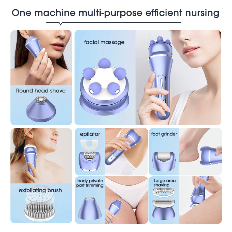7-in-1 Waterproof Lady Shaver & Epilator Kit – Painless Hair Removal