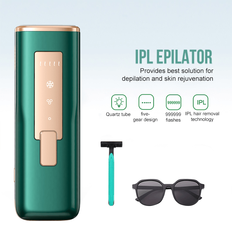 IPL Hair Removal Device with Ice Cooling Technology – Painless, Fast & Effective Permanent Hair Reduction