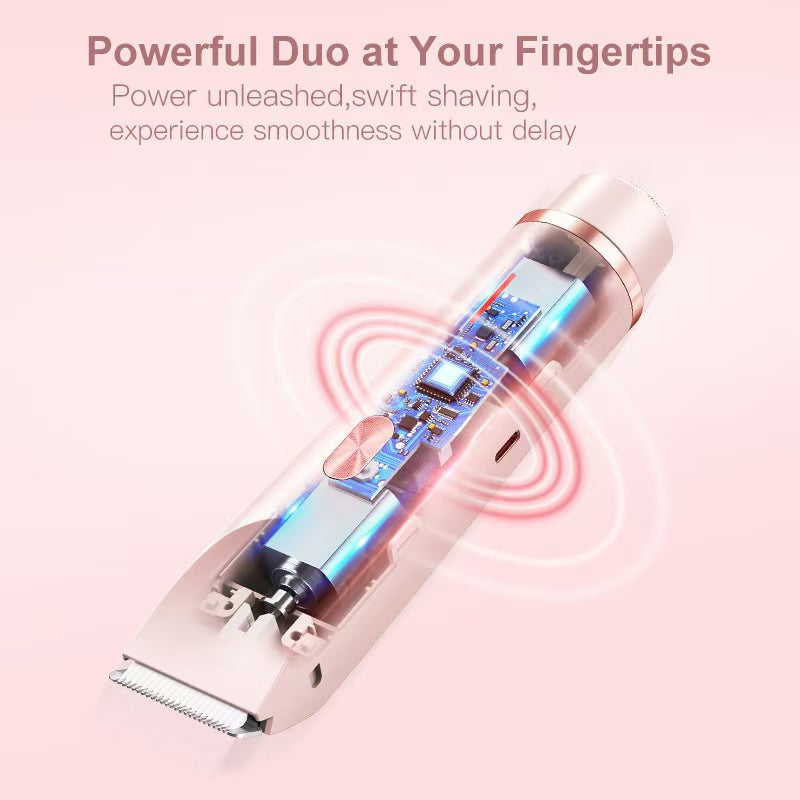 2025 Upgrade Dual Head 2-in-1 Shaver & Bikini Trimmer