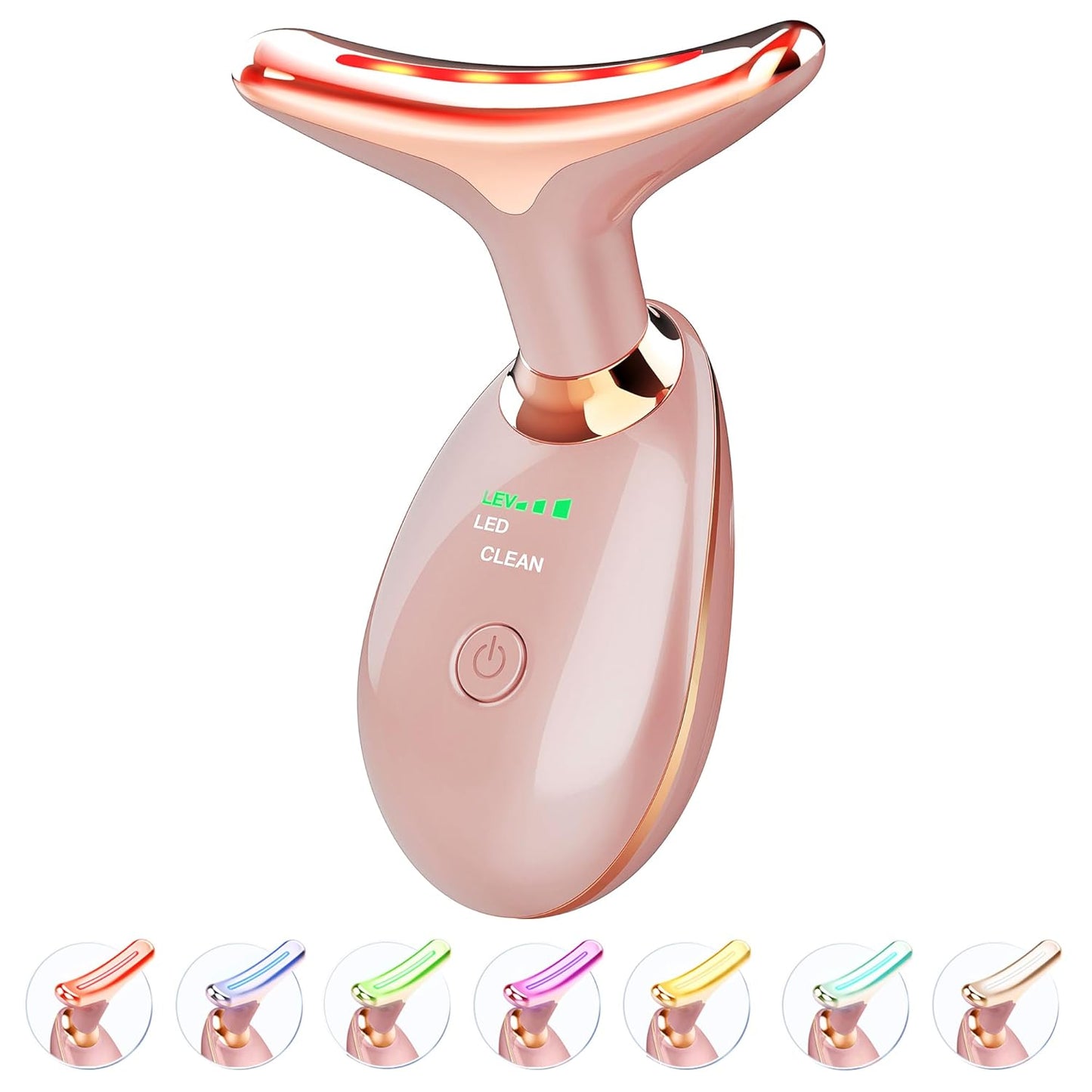 LED Face & Neck Massager โ Portable Skincare Tool for Glowing Skin