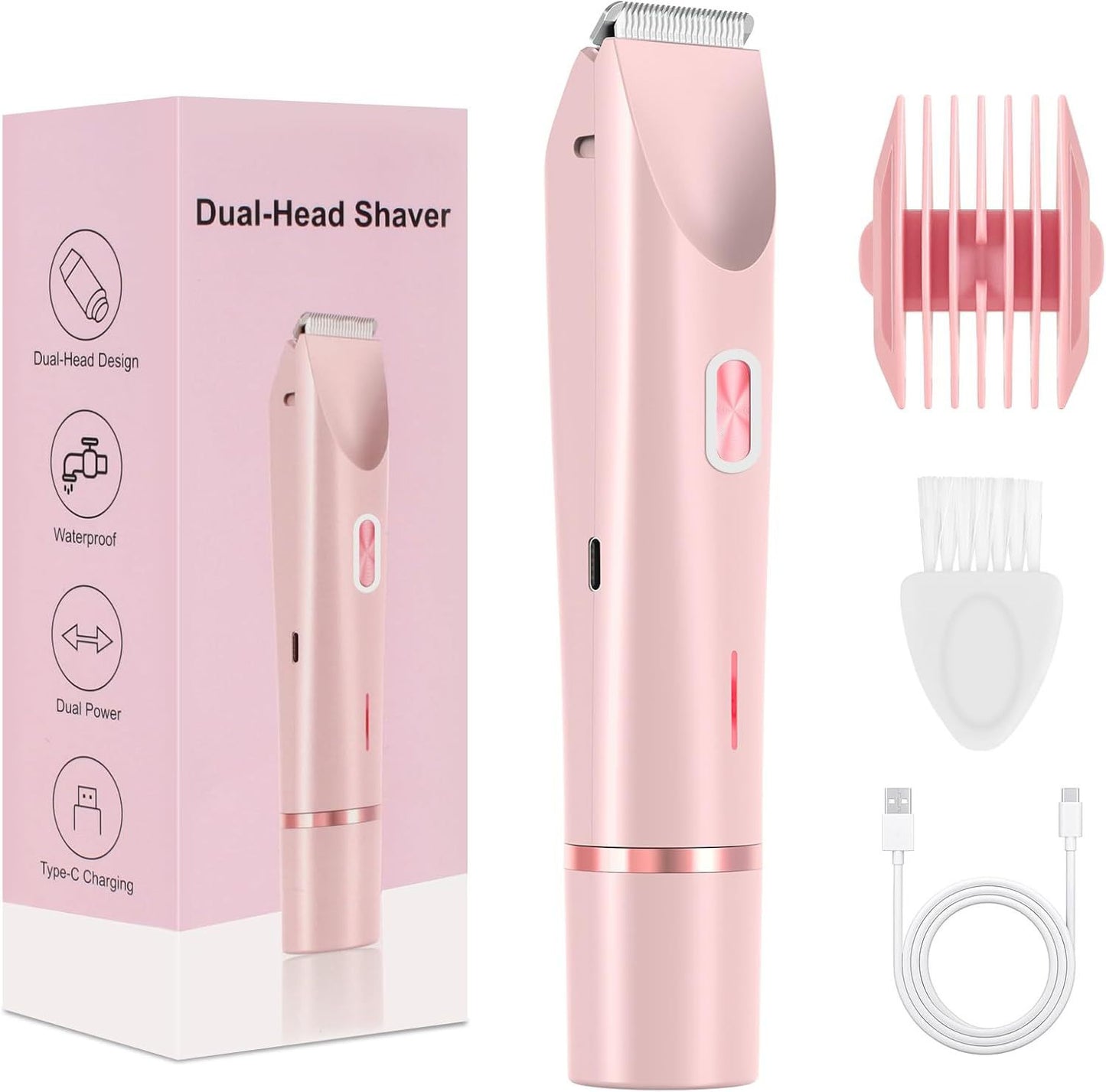 2025 Upgrade Dual Head 2-in-1 Shaver & Bikini Trimmer