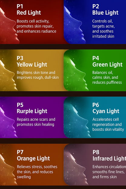 LED Light Mask – 8 Color Modes. Gift for her