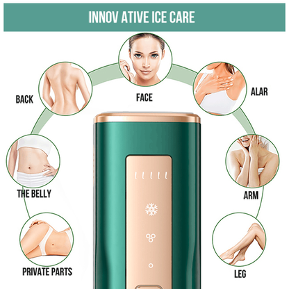 IPL Hair Removal Device with Ice Cooling Technology – Painless, Fast & Effective Permanent Hair Reduction