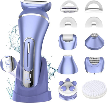 7-in-1 Waterproof Lady Shaver & Epilator Kit – Painless Hair Removal