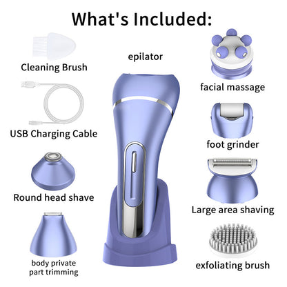 7-in-1 Waterproof Lady Shaver & Epilator Kit – Painless Hair Removal